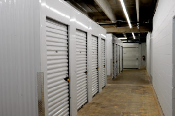 Secure small indoor storage units with locks
