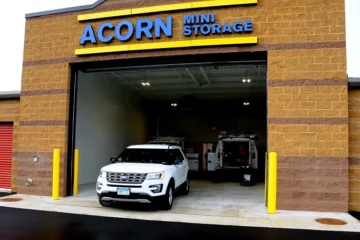 Covered loading area at Acorn Mini Storage in Bloomington, MN.