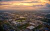 An aerial view of Twin Cities Suburb Eagan, Minnesota